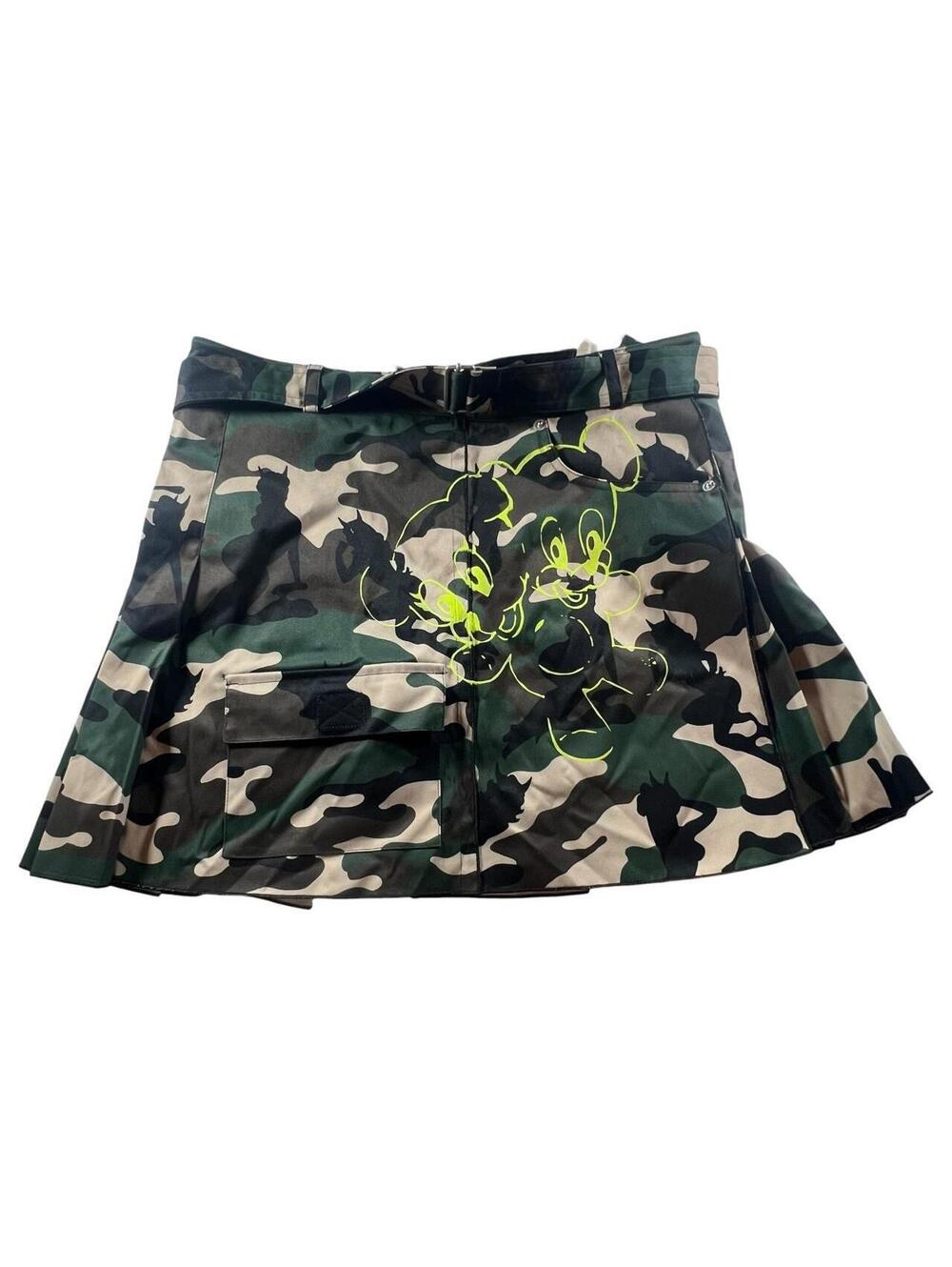 Heaven By Marc Jacobs Campflauge Pin Up Devil Mini Skirt